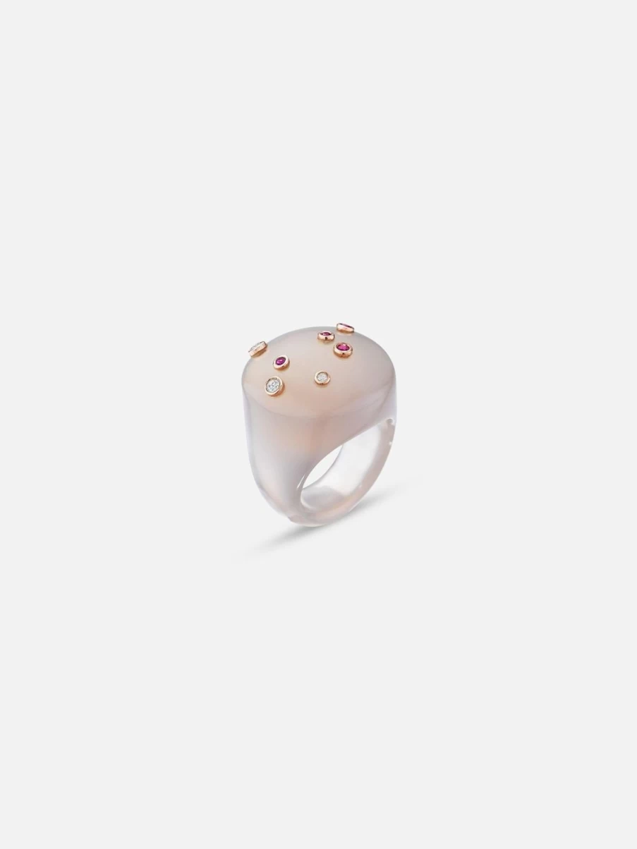 Yellow Gold Mini Sky Bubble Ring by Bleecker & Prince